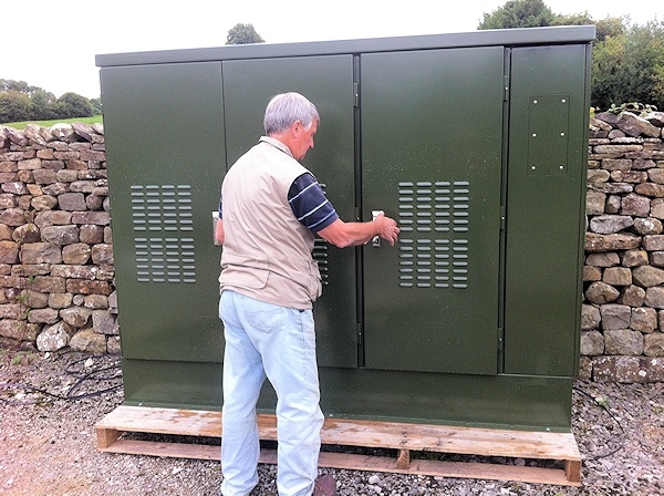 b4rn's massive fibre optic cabinet in Wray