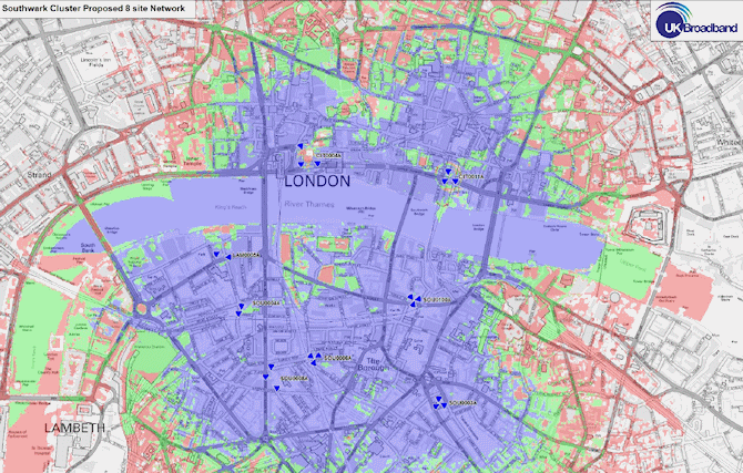 uk broadband southwark proposed 4g td lte 2011 coverage map
