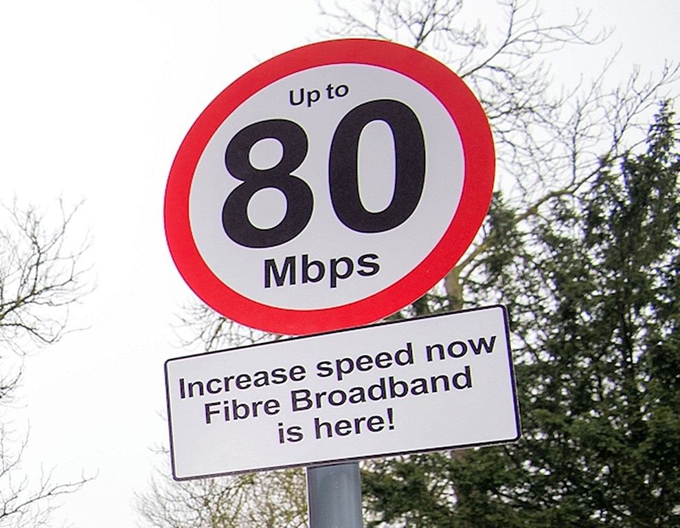 80mbps bduk "up to" broadband speed limit traffic sign