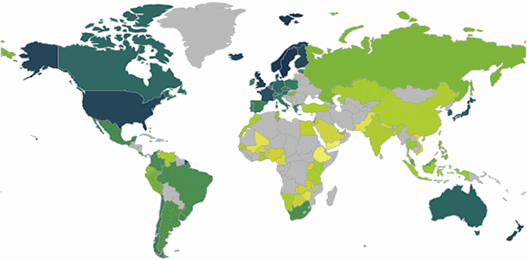 web index world map 2013