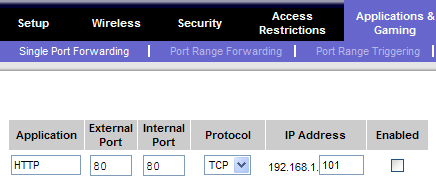 Router service blocking by port example