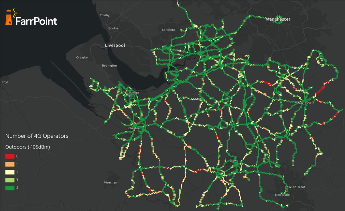 FarrPoint-Cheshire-Outdoor-4G-Coverage-UK-Map