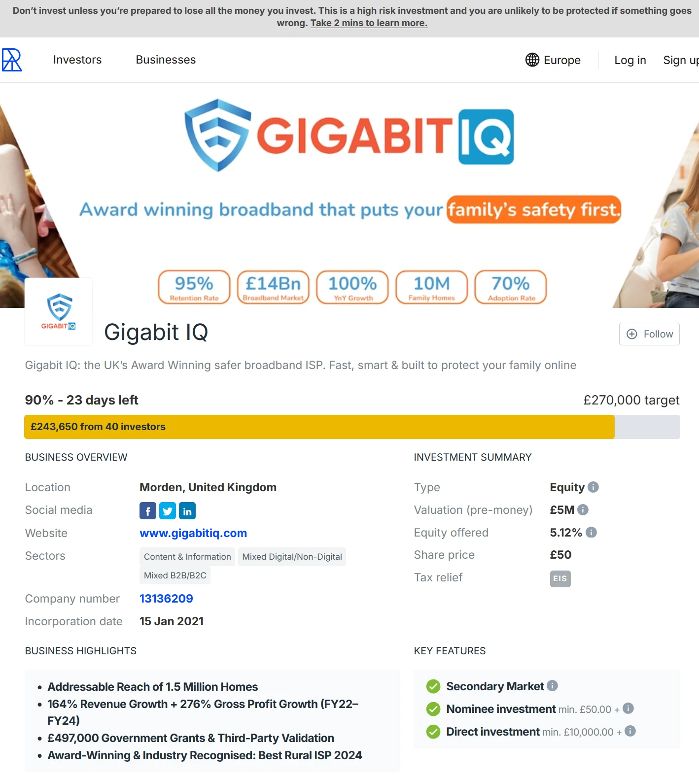 Gigabit-IQ-Investment-page-Republic-Screenshot