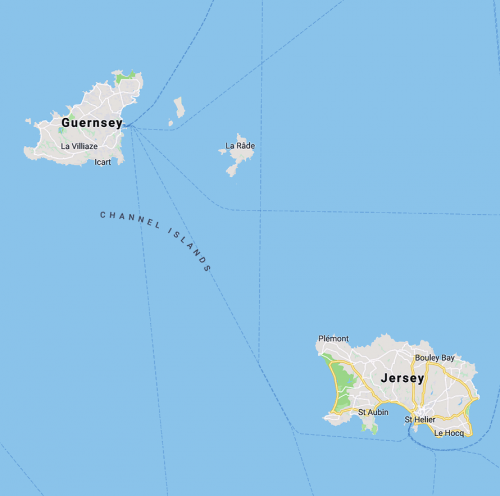 jersey and guernsey map uk