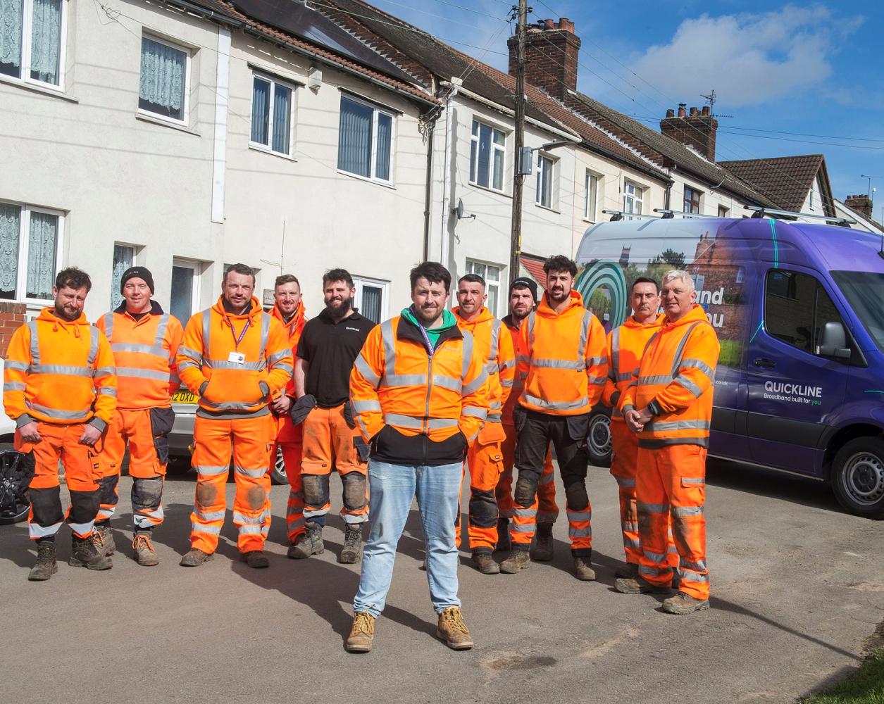 Quickline In-House Build Team Photo