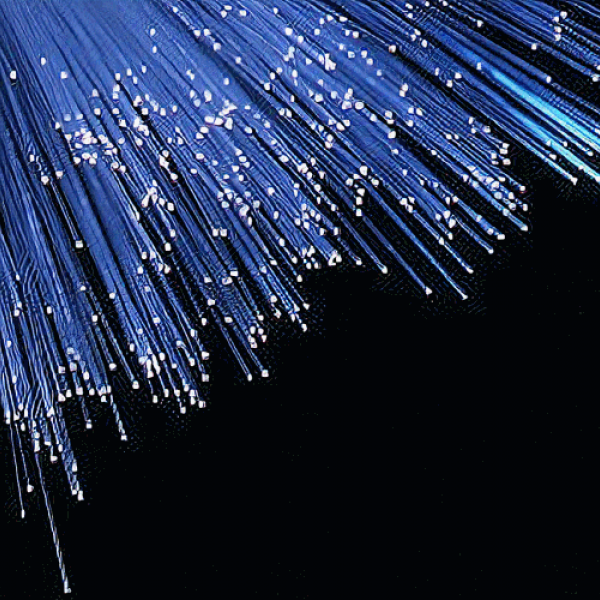 fibre optic cables from above