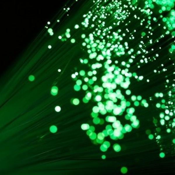 fibre optic green cable flay