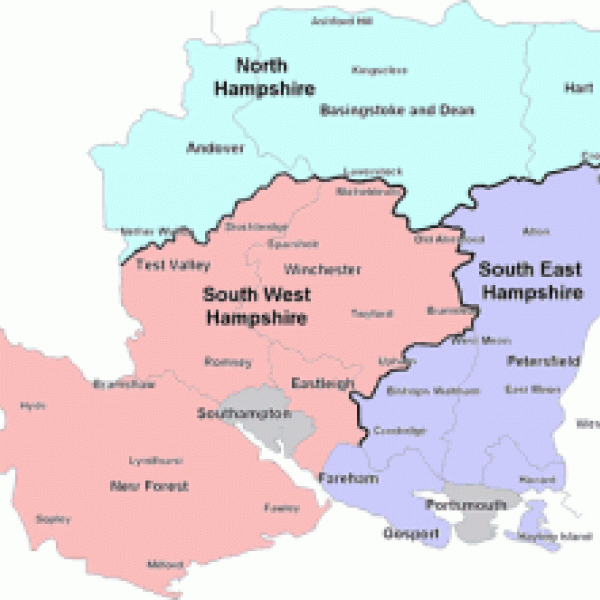 hampshire uk map