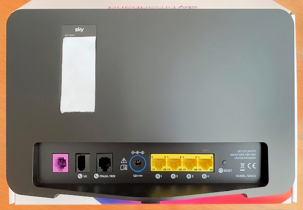 Pictured UK ISP Sky Broadband s New SR203 Wireless Hub Router UPDATE 