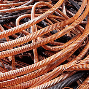 copper cable pile