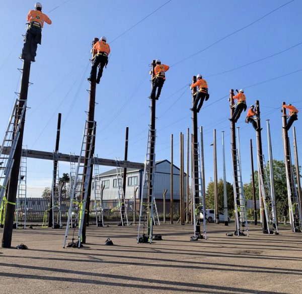 training_telegraph_poles_openreach_engineers