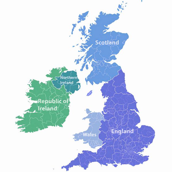 uk map england scotland wales northern ireland