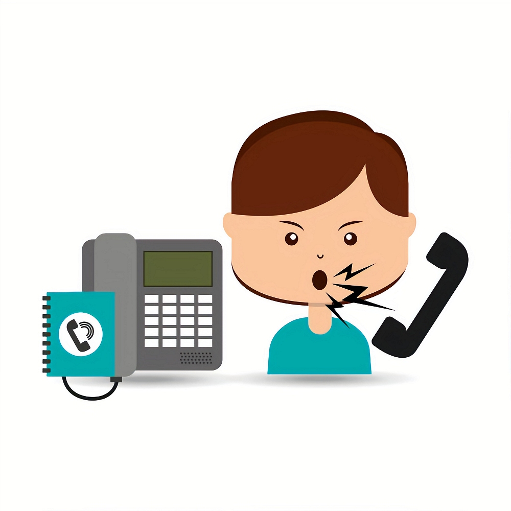 woman customer complaints call center vector illustration eps 10