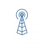 Mobile network signal tower uk by 123rf