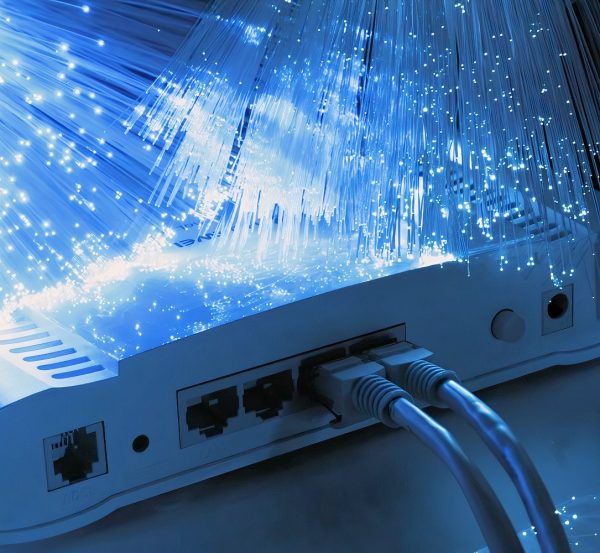 fibre optic router and cables 2020