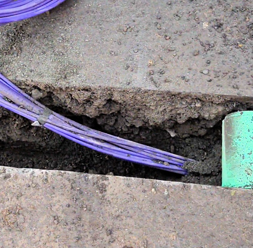 cityfibre optical fibre in trench