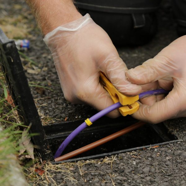 CityFibre Garden Install blown fibre tube