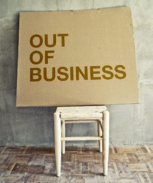 closed down business