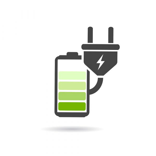 Battery charging icon