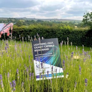 SWS Broadband Leaflet in Rural Field