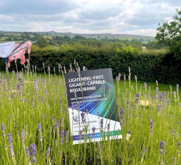 SWS Broadband Leaflet in Rural Field