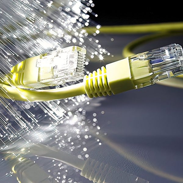 fibre optic broadband and ethernet network cable