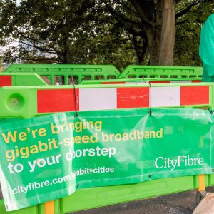CityFibre Fence and Banner