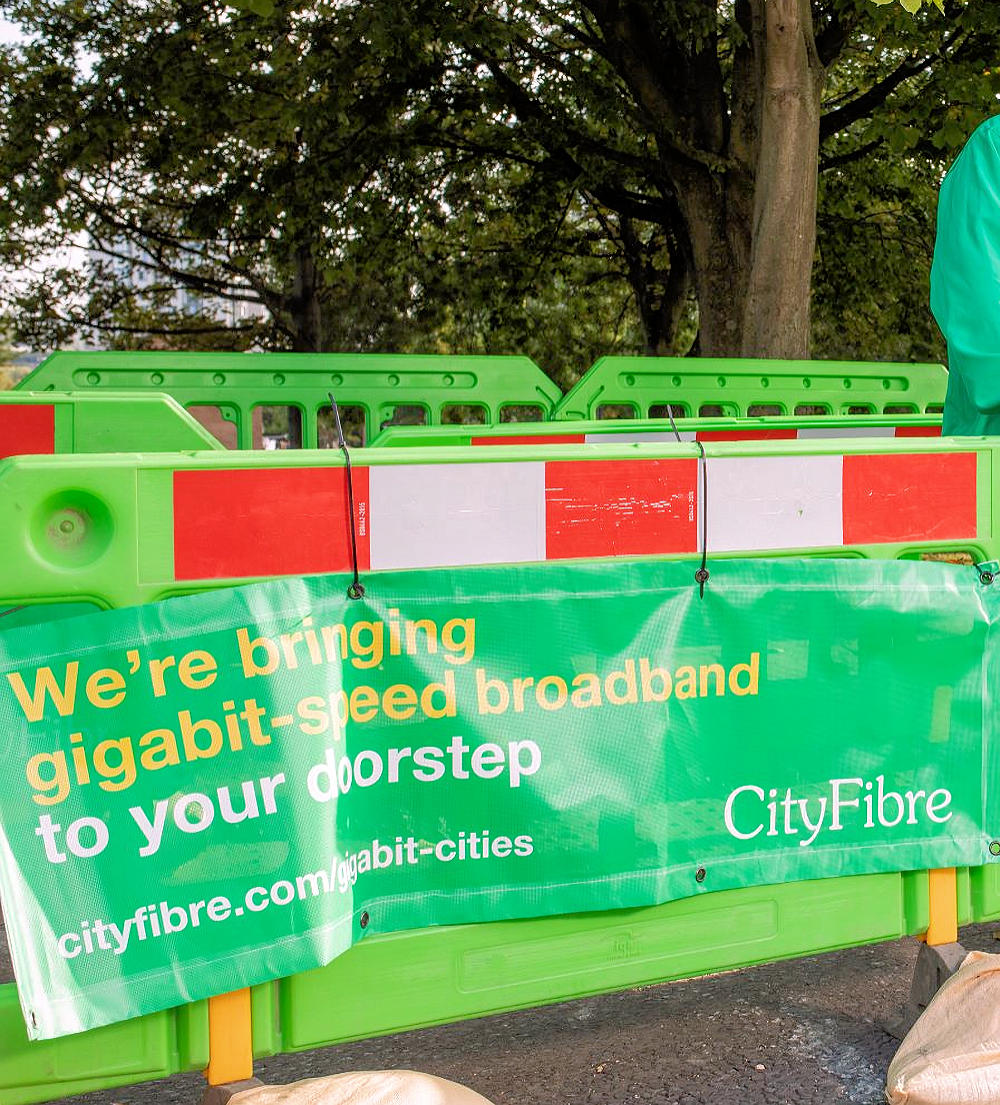 CityFibre Fence and Banner