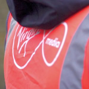 virgin media engineer jacket close up