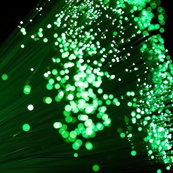 fibre optic green cable flay-gigapixel
