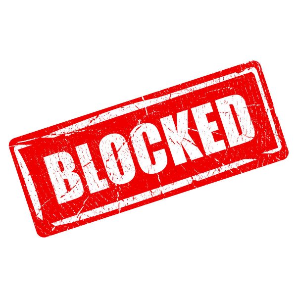 Censorship Blocked Website Message by UK ISP
