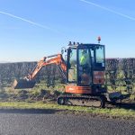 Fibrus Tractor Digging Trench