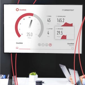 OneWeb Speedtest Illustration