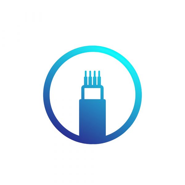 optic cable, bandwidth vector icon