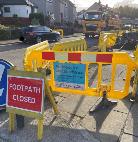 Lothian Broadband Road Works