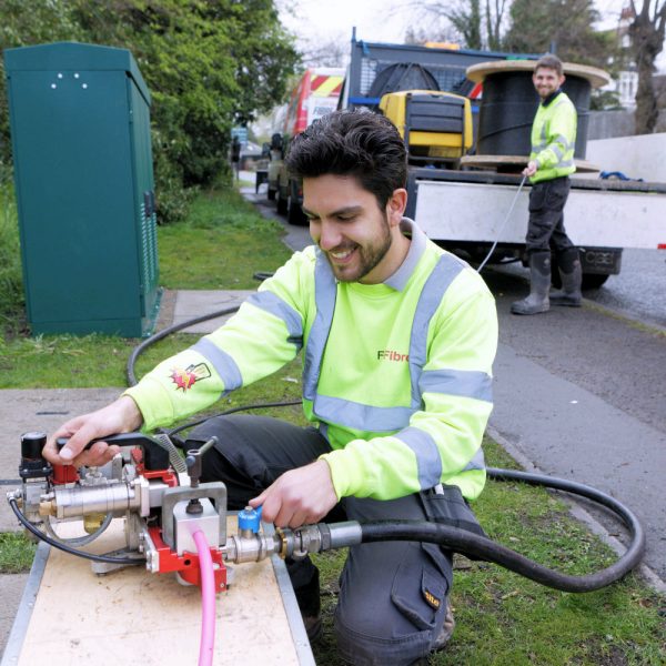 FullFibre Limited Engineer Blowing Fibre