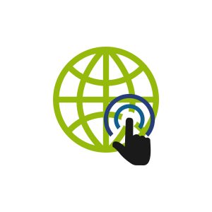 Illustration Vector Graphic of World in a Click