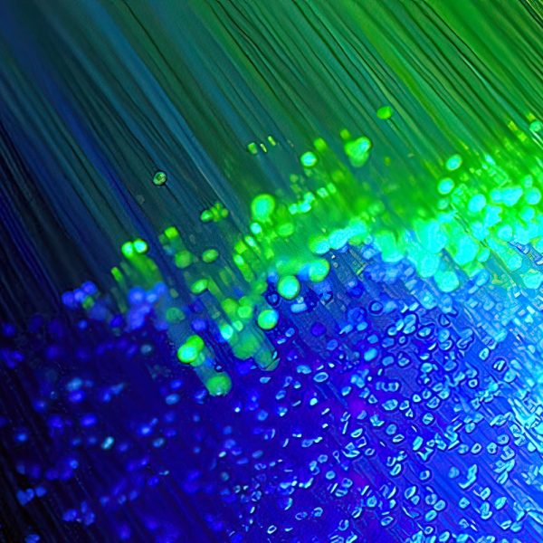 fibre optic rays green and blue-gigapixel