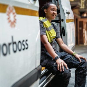Vorboss Engineer Inside Van in London 2022
