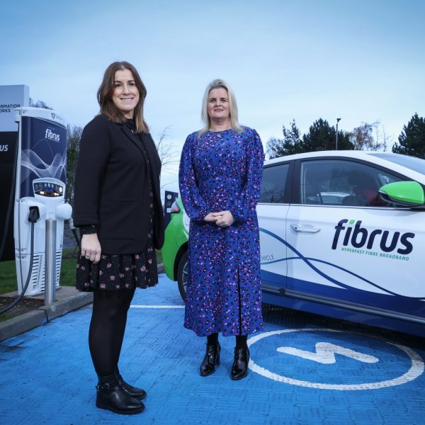 Fibrus EV Car Charger and Staff