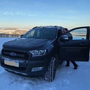 Stix Internet ISP Van and Engineer Northern Fibre