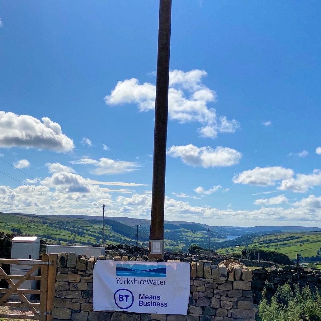 BT Work with Yorkshire Water Helps 1,000 Rural Premises Get 4G Mobile