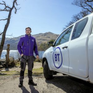 BT-Engineer-Next-to-Van-and-Lake-2023