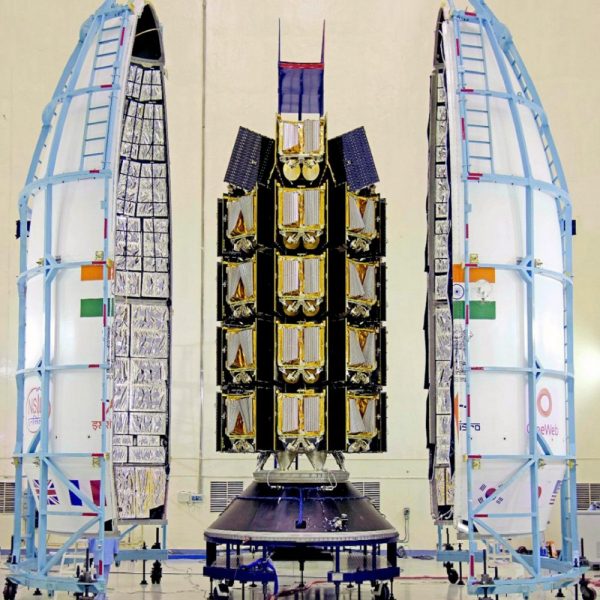 OneWeb-Satellites-in-Rocket-Nosecone-India