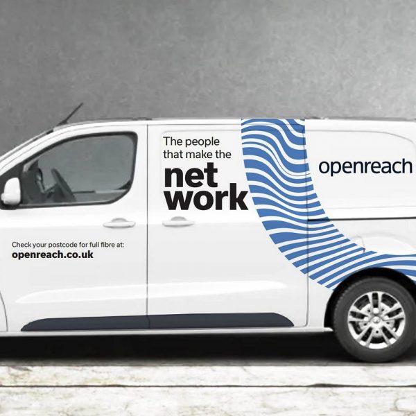 Openreach Van with 2023 O Branding