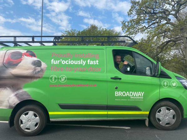 Broadway-Partners-FTTP-Green-Engineers-Van
