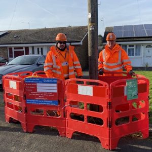 Quickline-Engineers-Behind-Barriers
