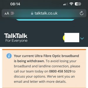 TalkTalk-Wrongful-FTTP-Warning-
