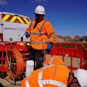 Openreach 2023 Engineers Threading UK Fibre
