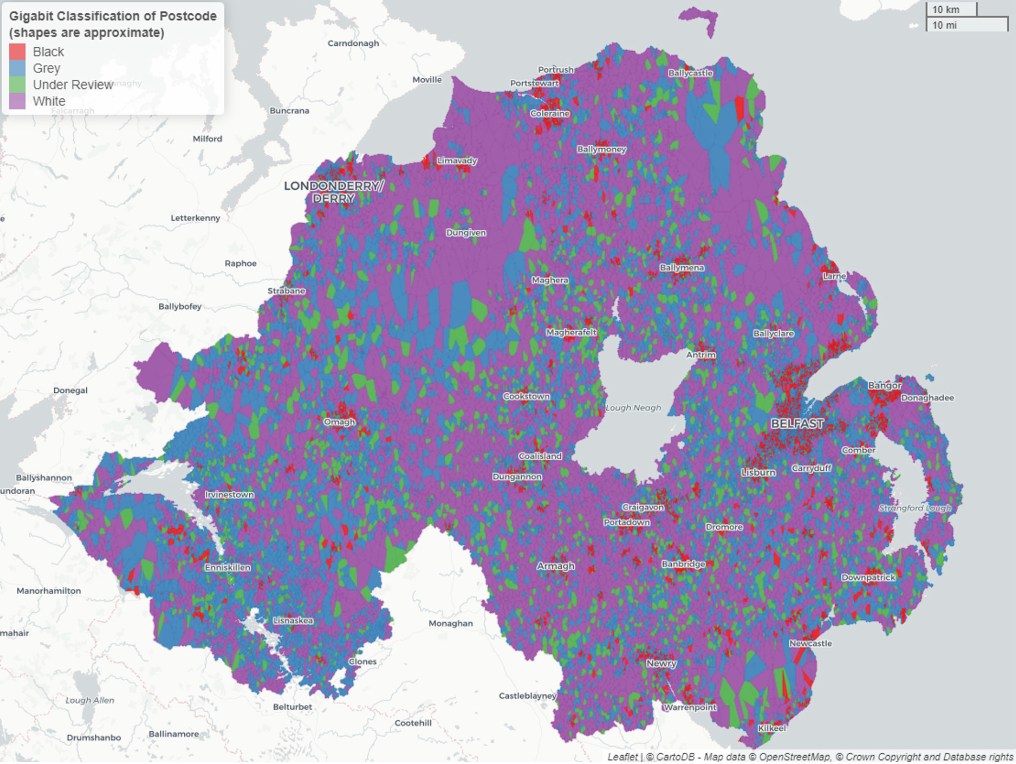 85,504 Premises in N.Ireland Need Help to Get Gigabit Broadband